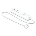 Tp-Link Kasa Smart WiFi 3-Outlet Power Strip, 3 AC Outlets/2 USB Ports, White KP303